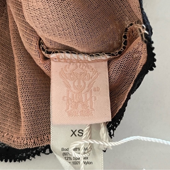 NWT We Are HAH Top 2 Bottom Black Lace Convertible Cami XS - Picture 9 of 13